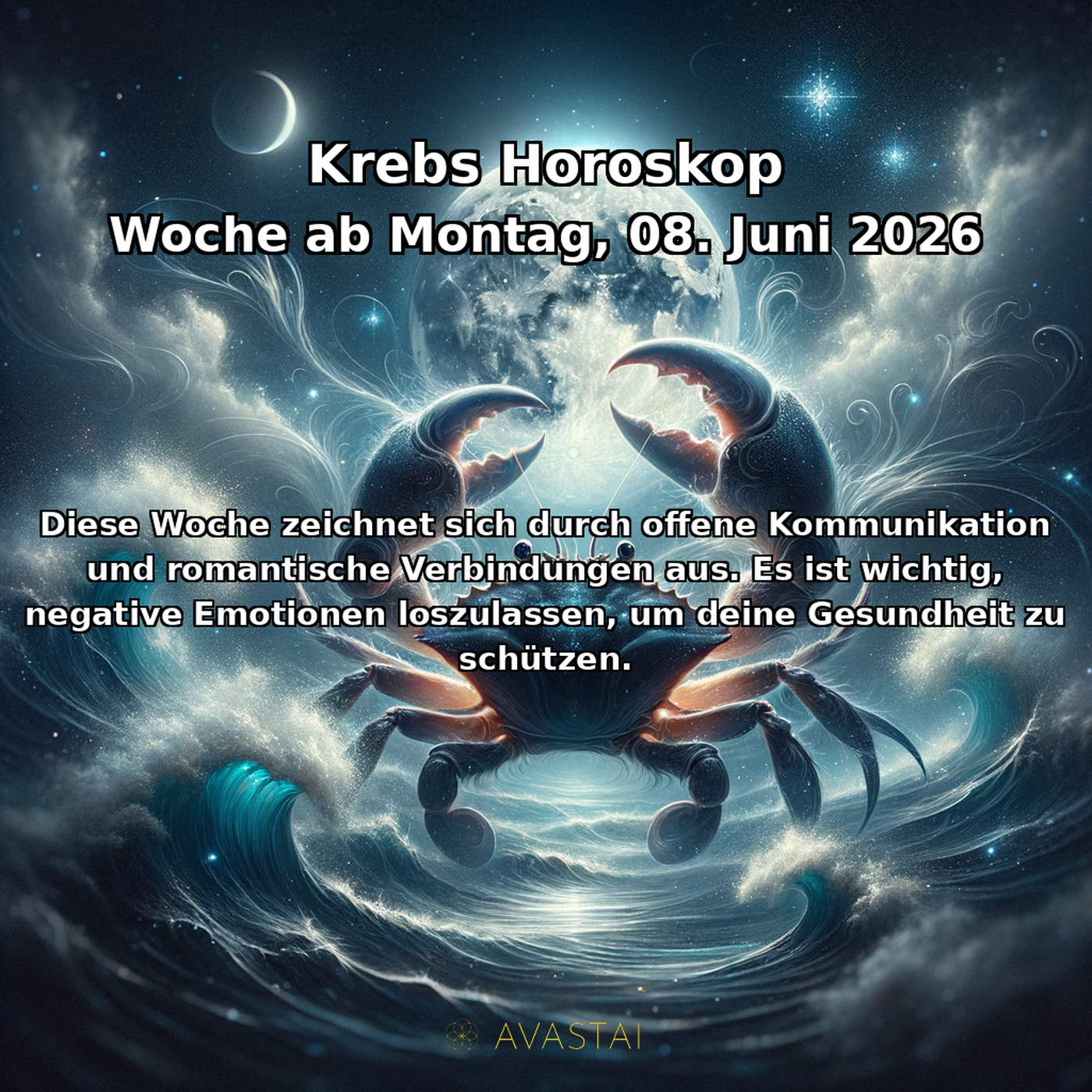 Rak Wöchentliches Horoskop - 08. Juni 2026