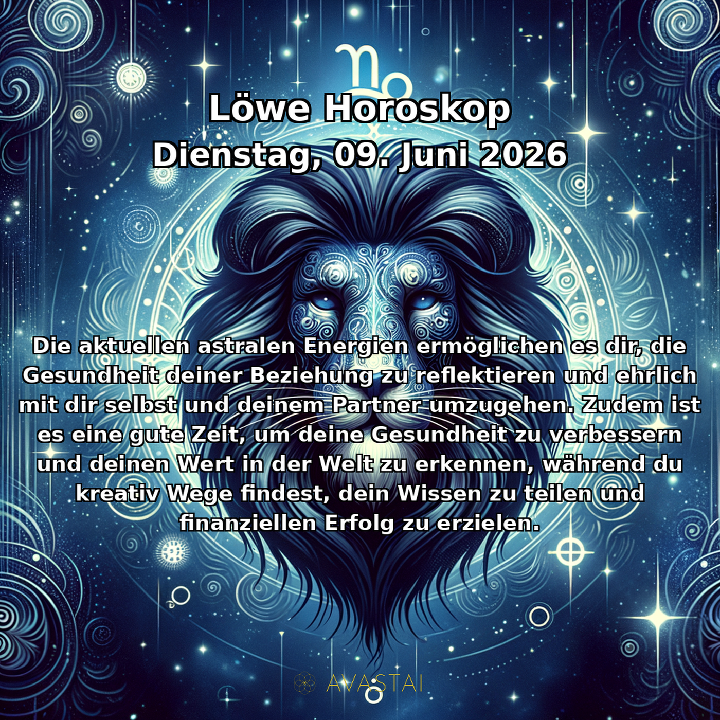 Leo Tägliches Horoskop - 09. Juni 2026