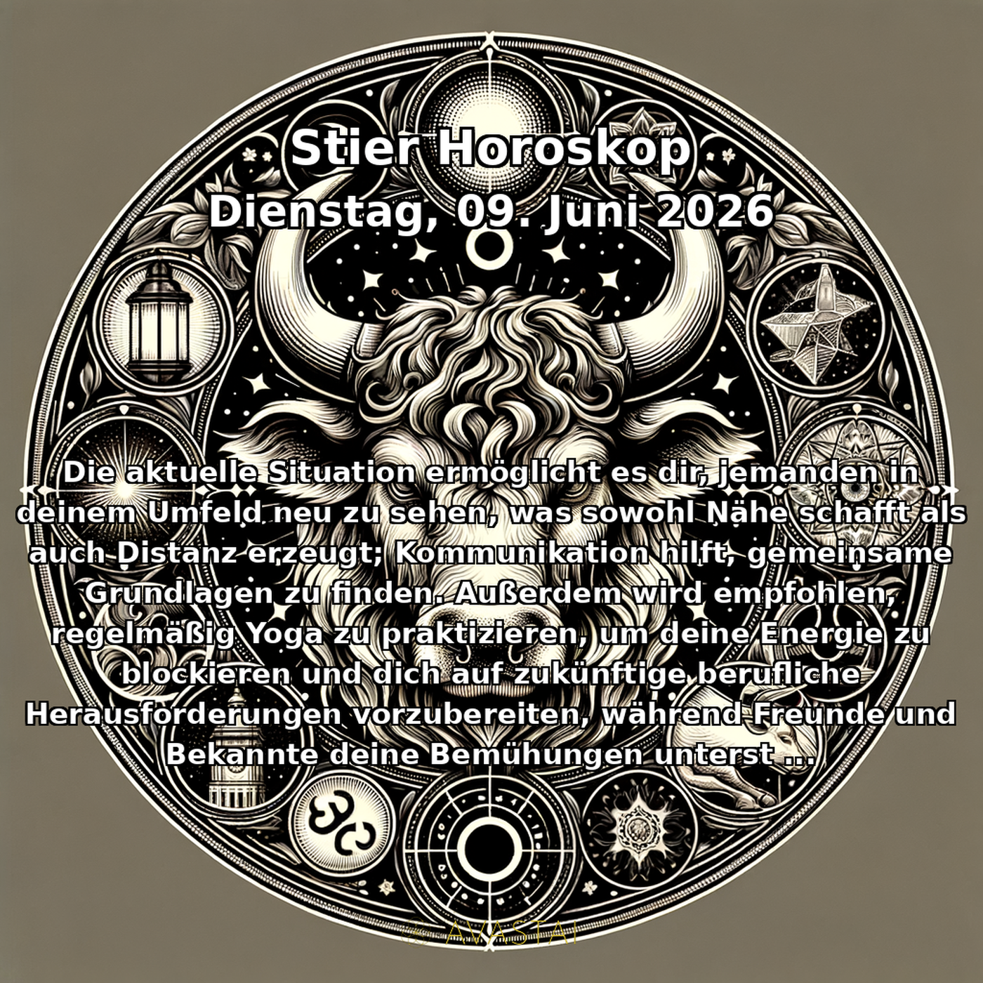 Býk Tägliches Horoskop - 09. Juni 2026