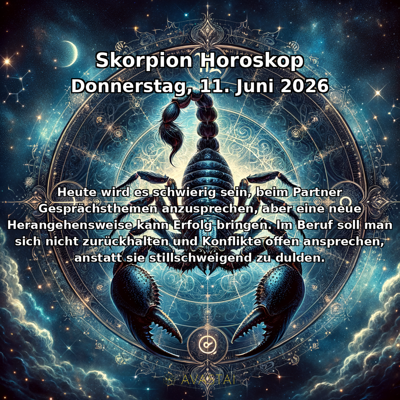Štír Tägliches Horoskop - 11. Juni 2026