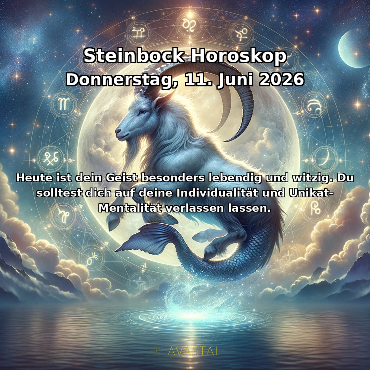 Kozoroh Tägliches Horoskop - 11. Juni 2026