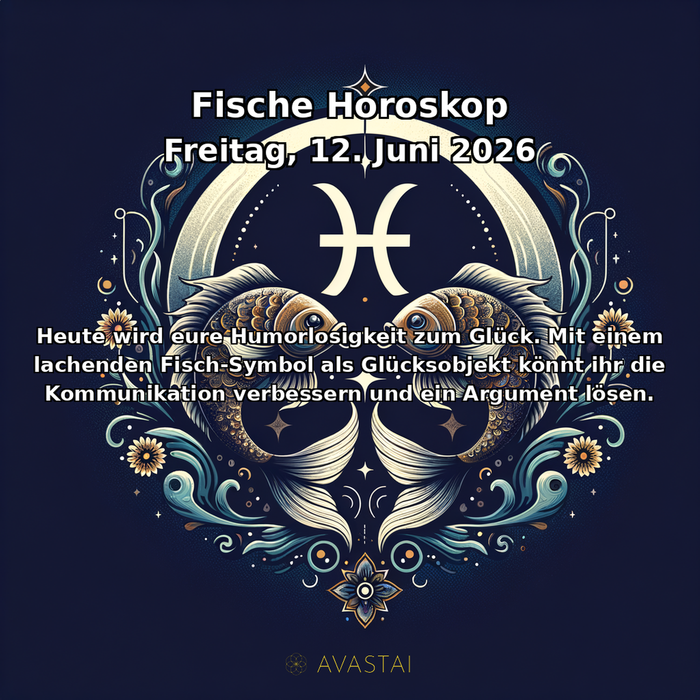 Pisces Tägliches Horoskop - 12. Juni 2026