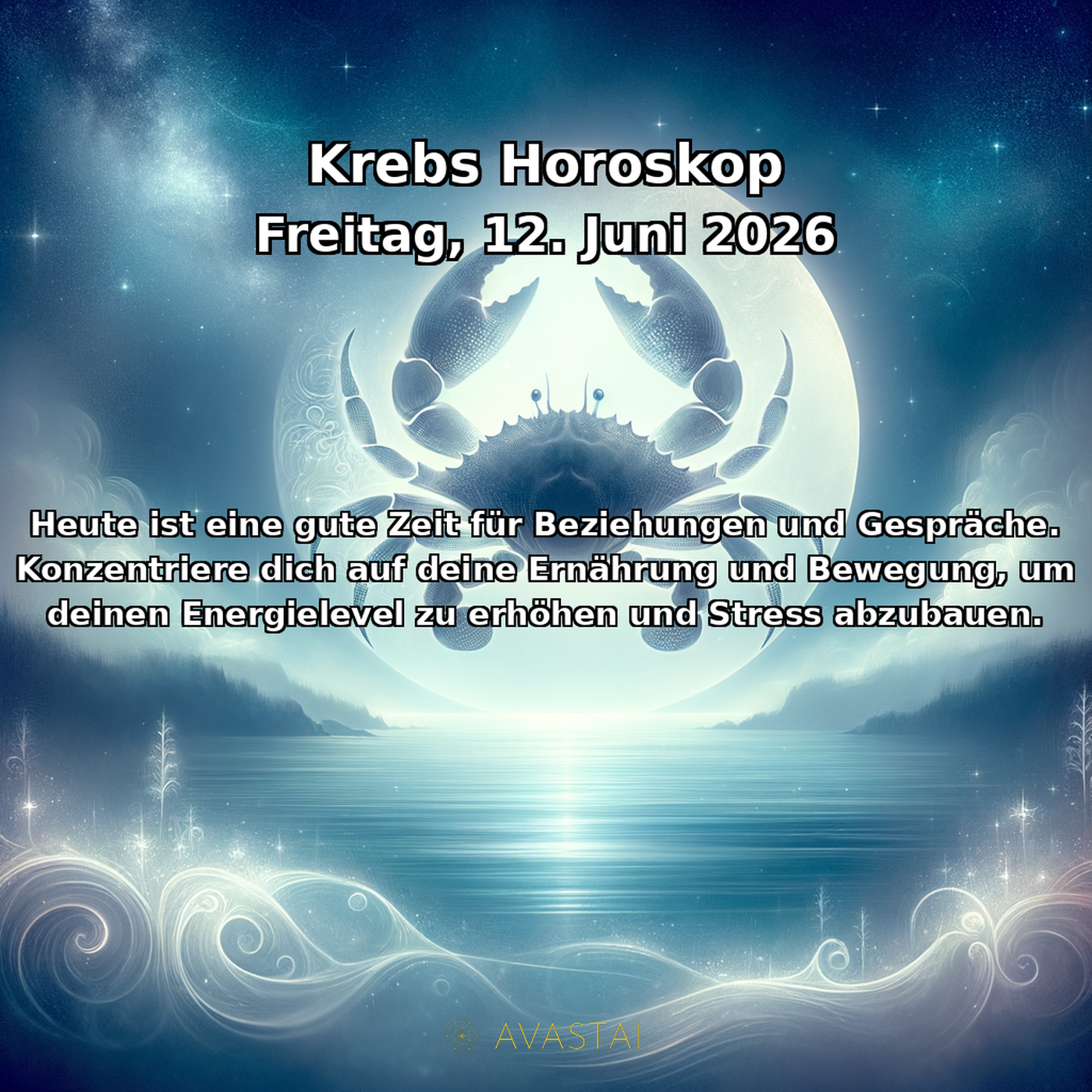 Krebs Tägliches Horoskop - 12. Juni 2026