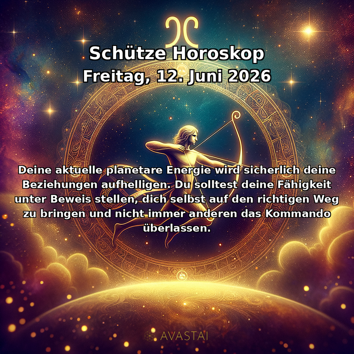 Sagittarius Tägliches Horoskop - 12. Juni 2026