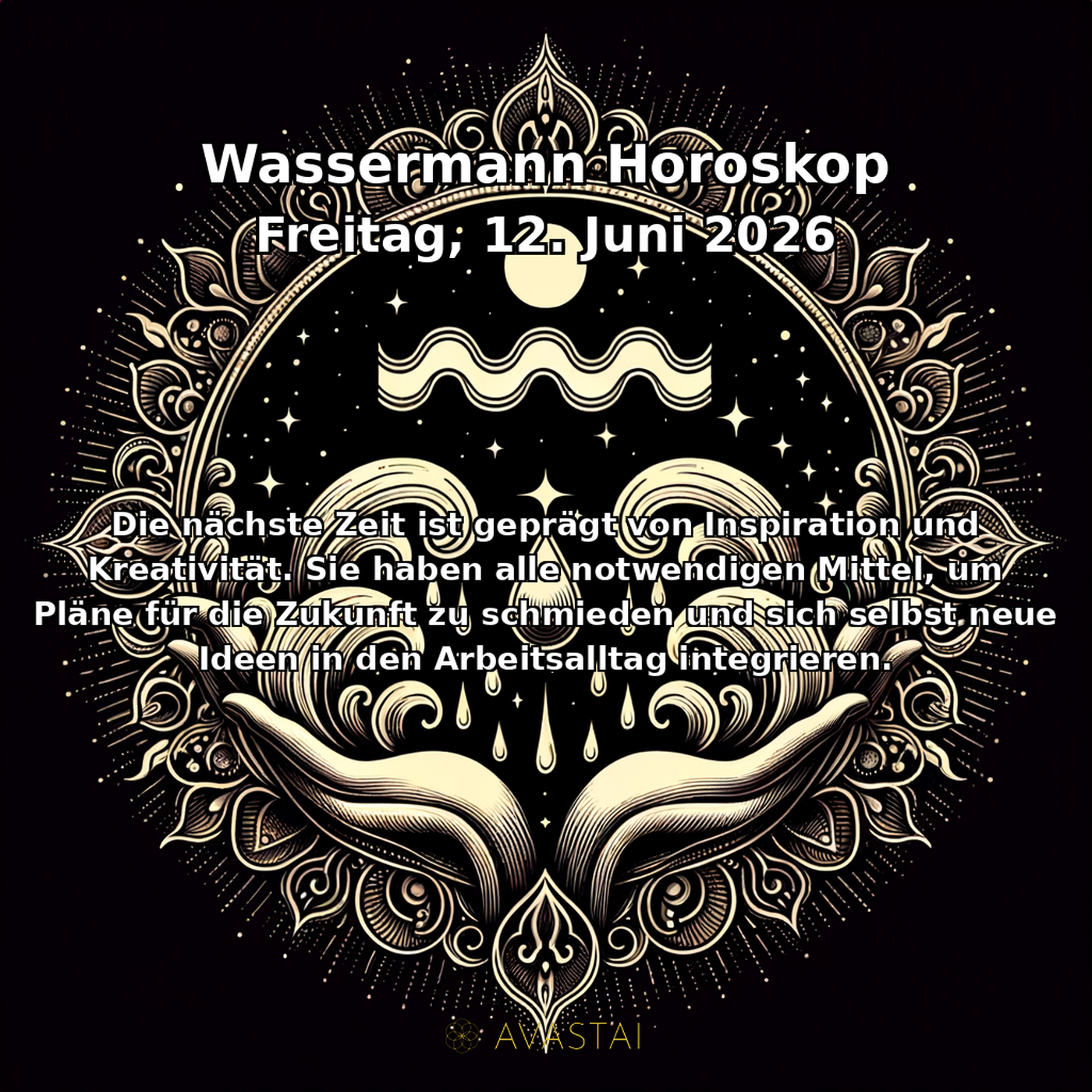 Aquarius Tägliches Horoskop - 12. Juni 2026