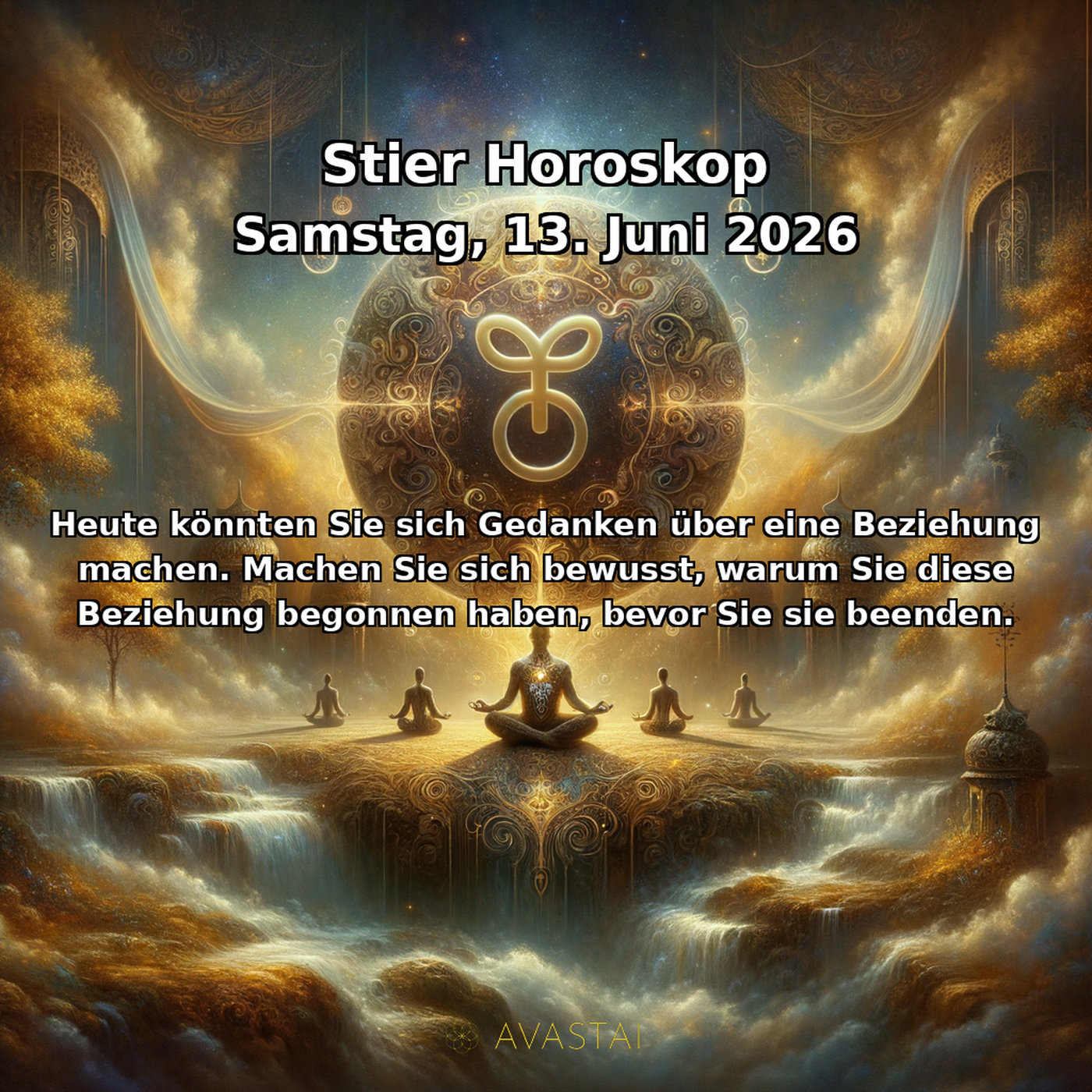 Býk Tägliches Horoskop - 13. Juni 2026