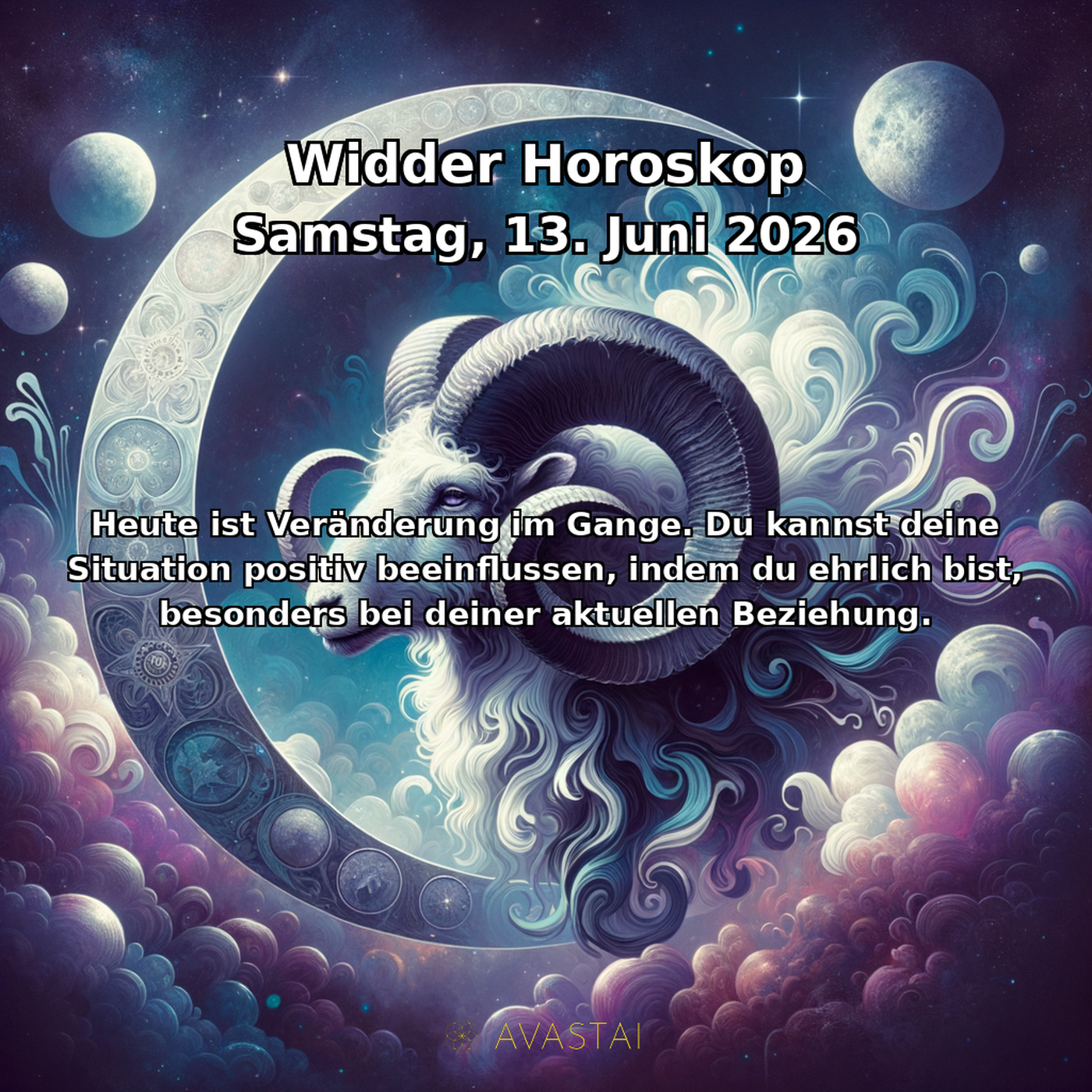 Beran Tägliches Horoskop - 13. Juni 2026