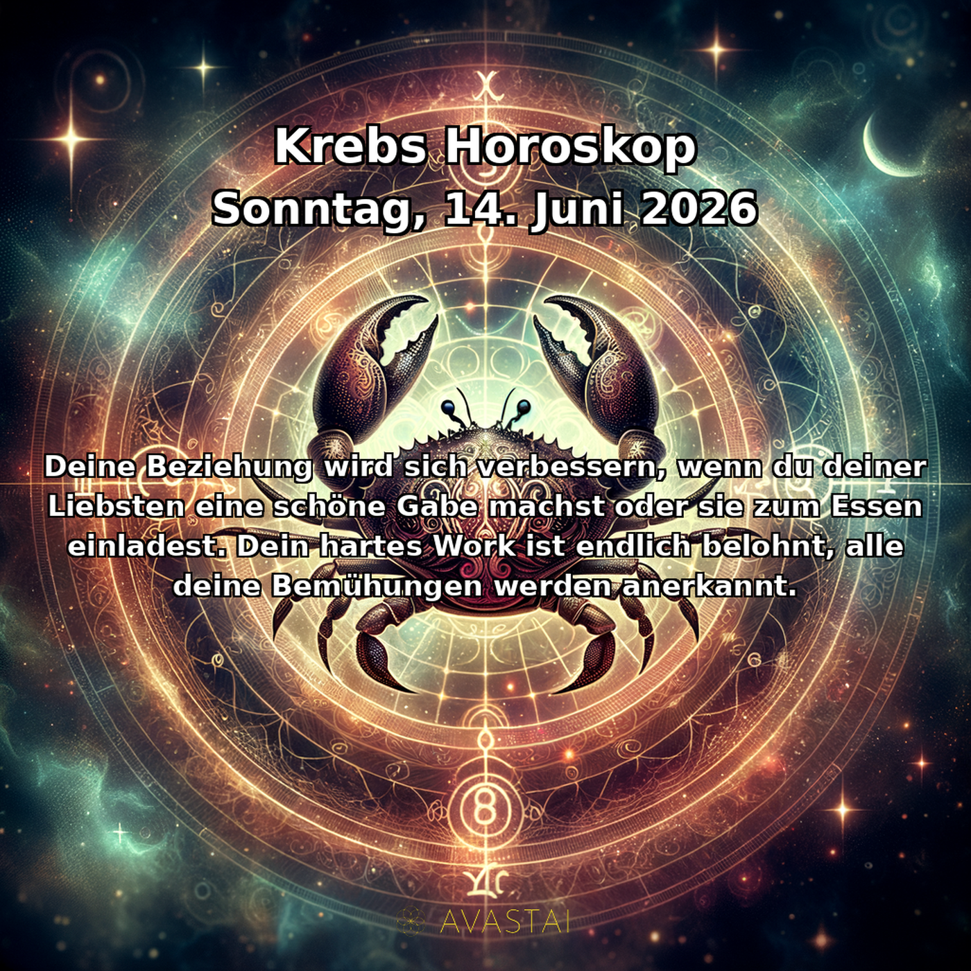 Krebs Tägliches Horoskop - 14. Juni 2026