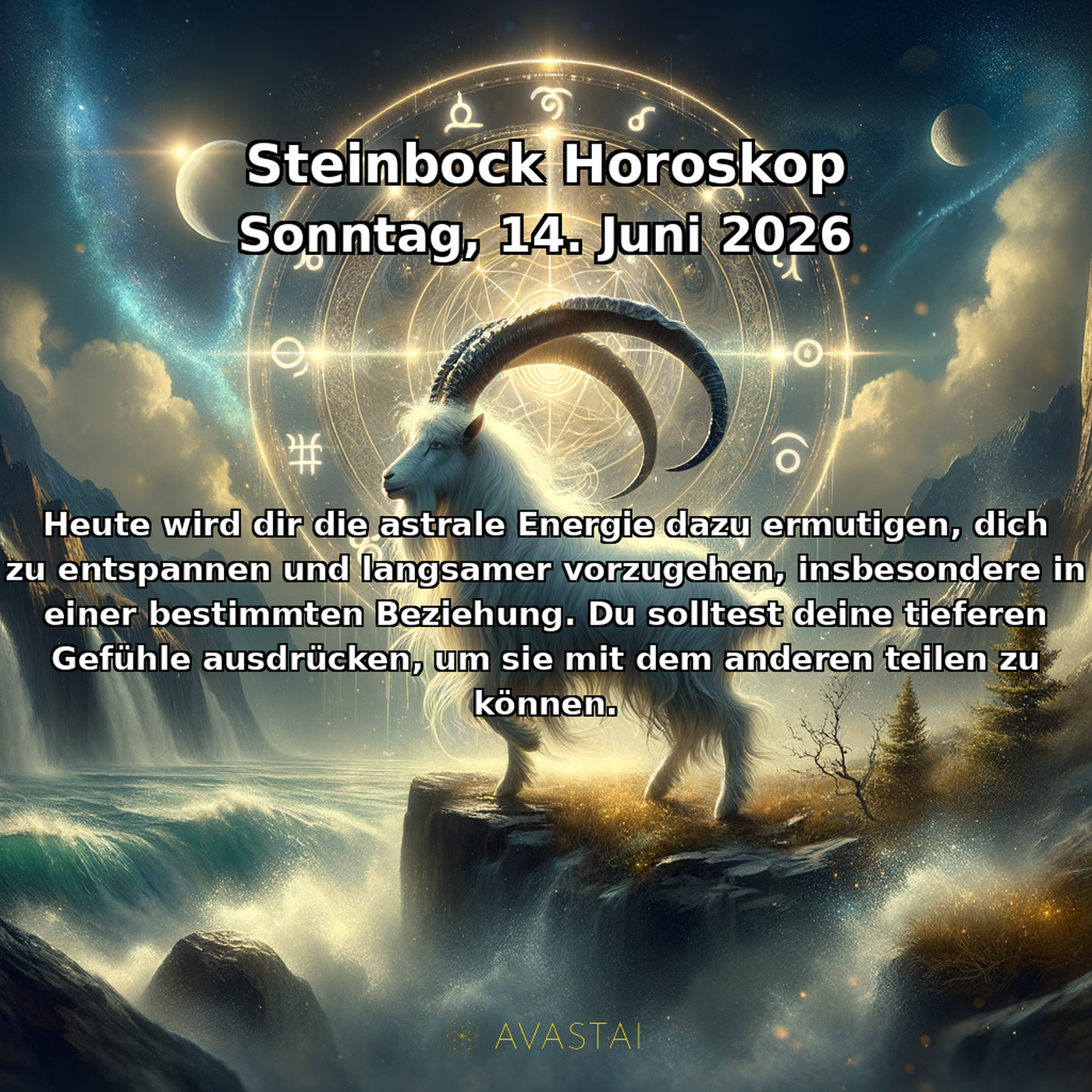 Steinbock Tägliches Horoskop - 14. Juni 2026