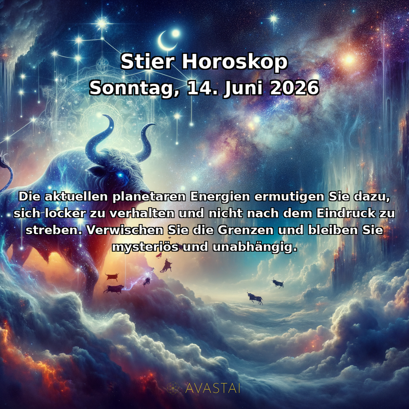Stier Tägliches Horoskop - 14. Juni 2026